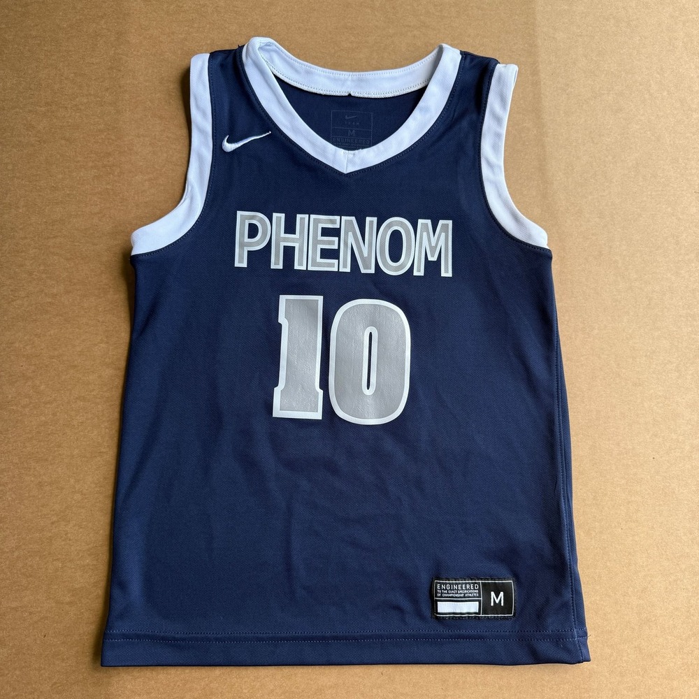 Nike PHENOM 10 Youth Basketball Jersey Blue White Sleeveless Size M‎ Sportswear